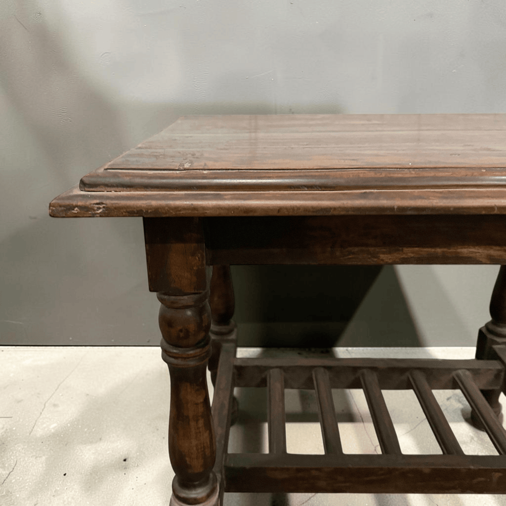 Water Tiger Furniture Colonial Side Table With Bottom Shelf