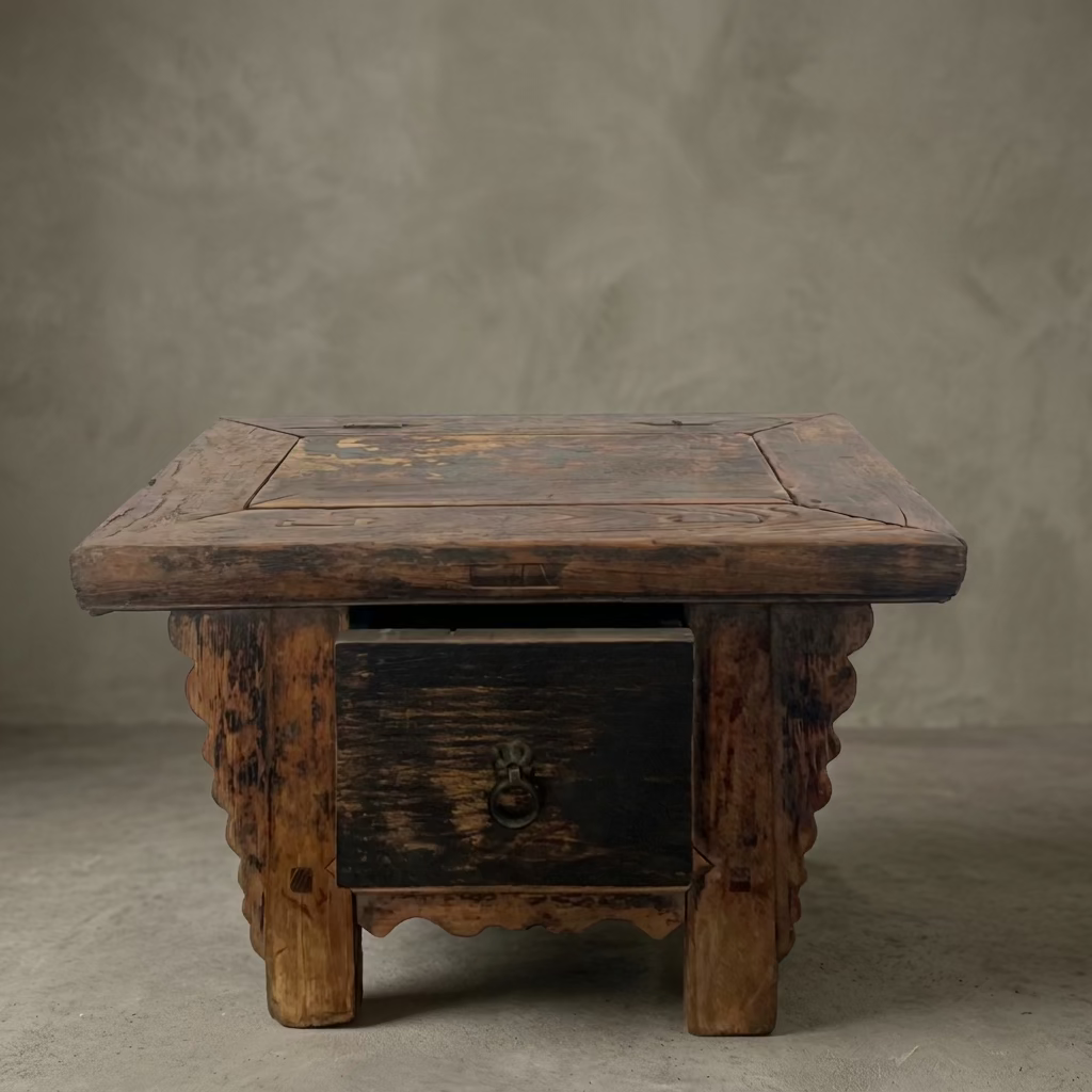 Water Tiger Furniture Antique One Drawer Low Cabinet