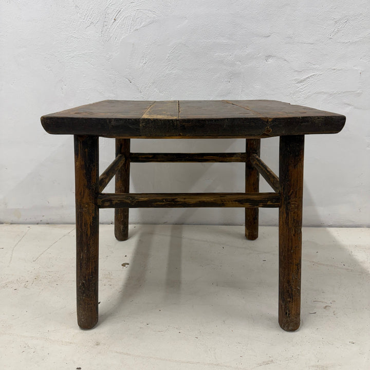 Water Tiger Furniture Simple Chinese Square Elm Side Tables | 58x58x50cm