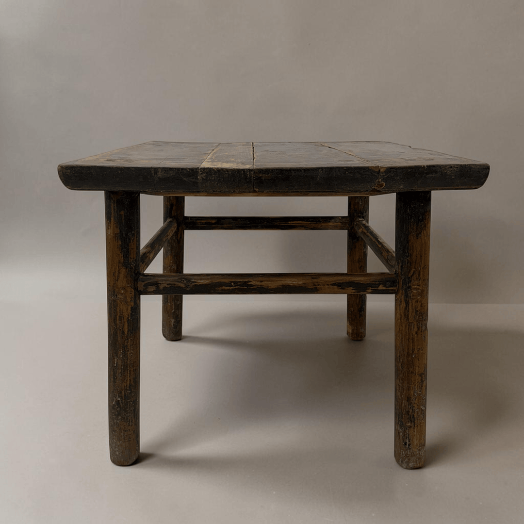 Water Tiger Furniture Simple Chinese Square Elm Side Tables | 58x58x50cm