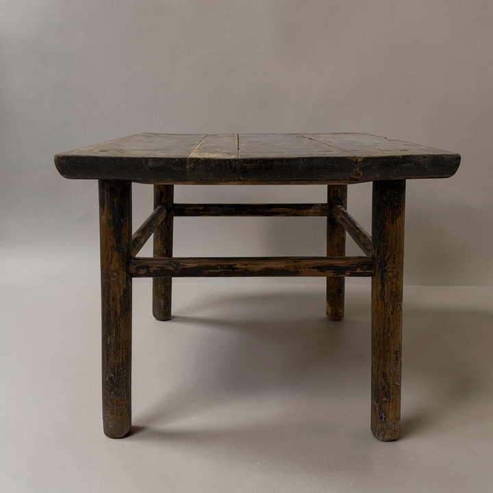 Water Tiger Furniture Simple Chinese Square Elm Side Tables | 58x58x50cm