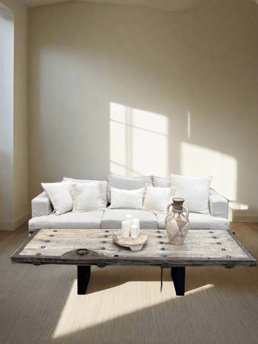 Water Tiger Furniture Chinese Antique Door Coffee Table