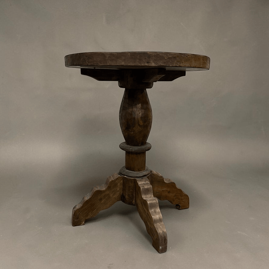 Water Tiger Furniture Cafe Style Organic HandCarved Side Table