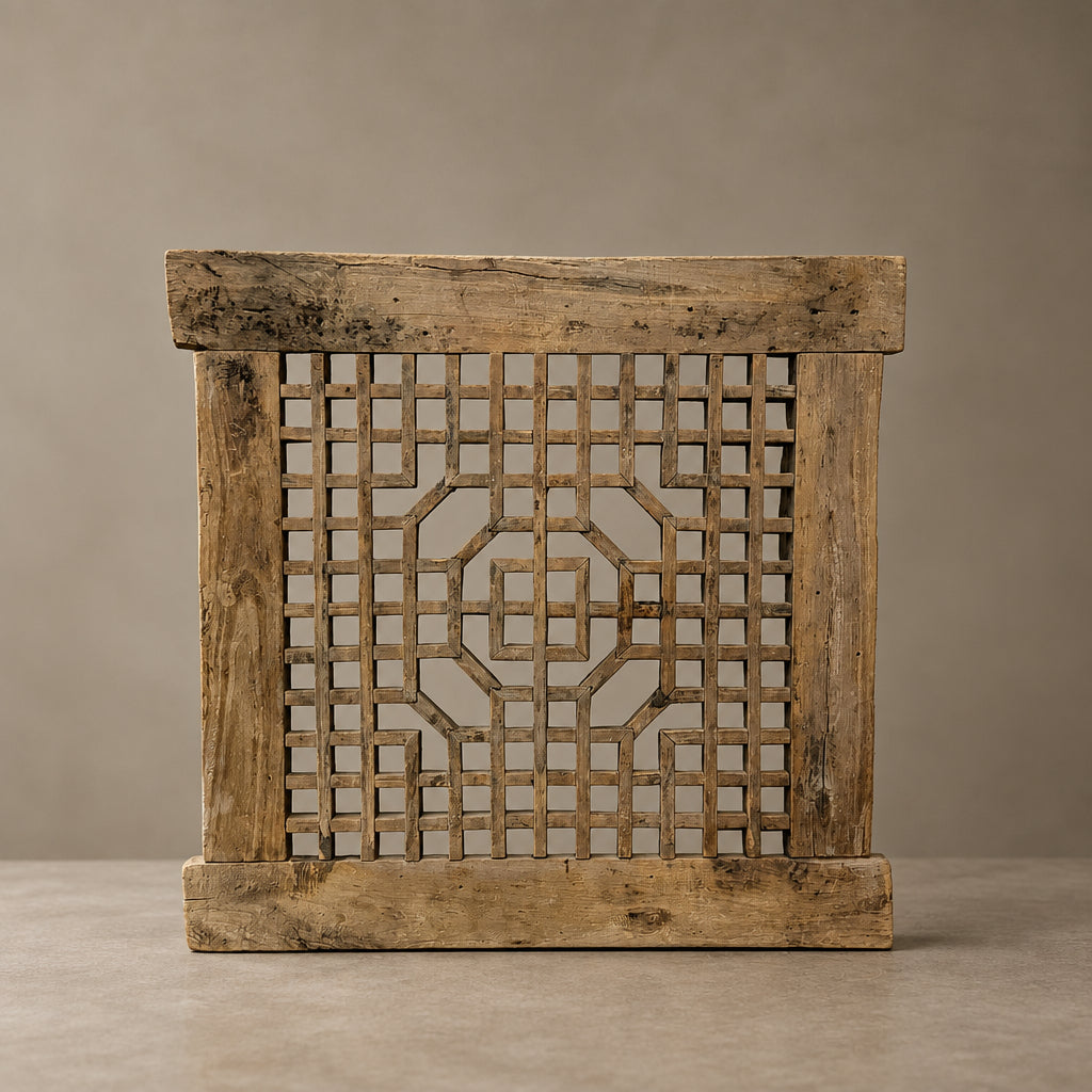 Water Tiger Furniture Antique Elm Window Screen