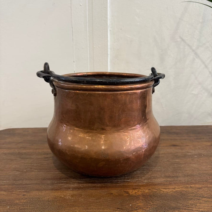 Water Tiger France Antique Copper Pot With Handles
