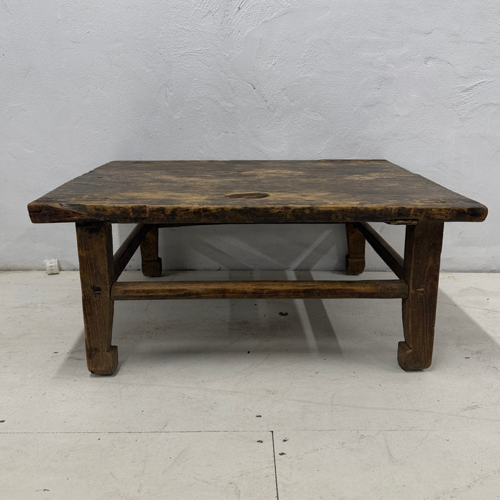 Water Tiger Furniture Antique Rectangle Chinese Elm Coffee  | 82x63x36cm