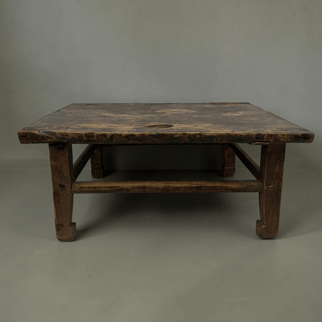 Water Tiger Furniture Antique Rectangle Chinese Elm Coffee  | 82x63x36cm
