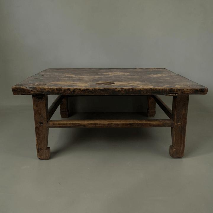 Water Tiger Furniture Antique Rectangle Chinese Elm Coffee  | 82x63x36cm