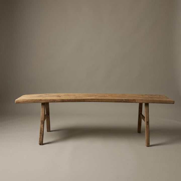 Water Tiger Furniture Antique Long Narrow Elm Bench |189x35x60cm