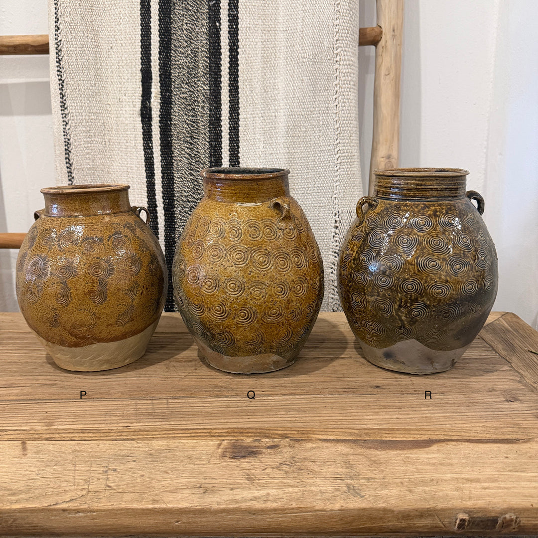 Water Tiger Decor Antique Glazed Yunnan Storage Vases
