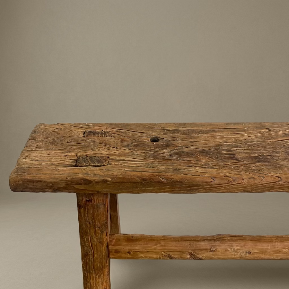 Water Tiger Furniture Antique Chinese Elm Short Bench