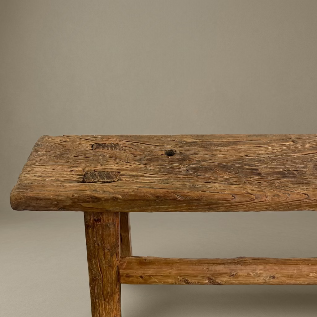 Water Tiger Furniture Antique Chinese Elm Short Bench