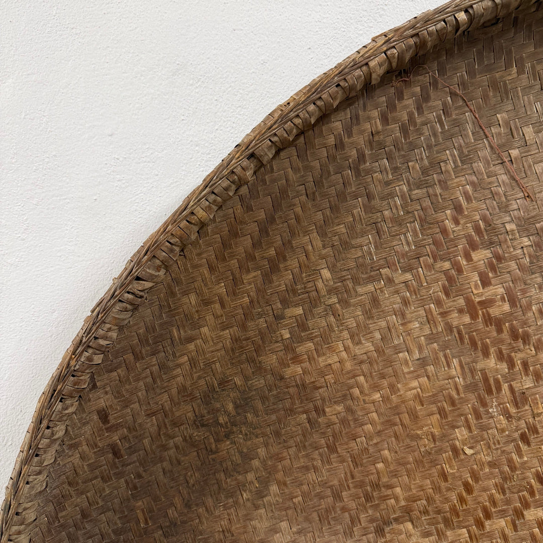 Water Tiger Decor Antique Large Rice Winnowing Basket