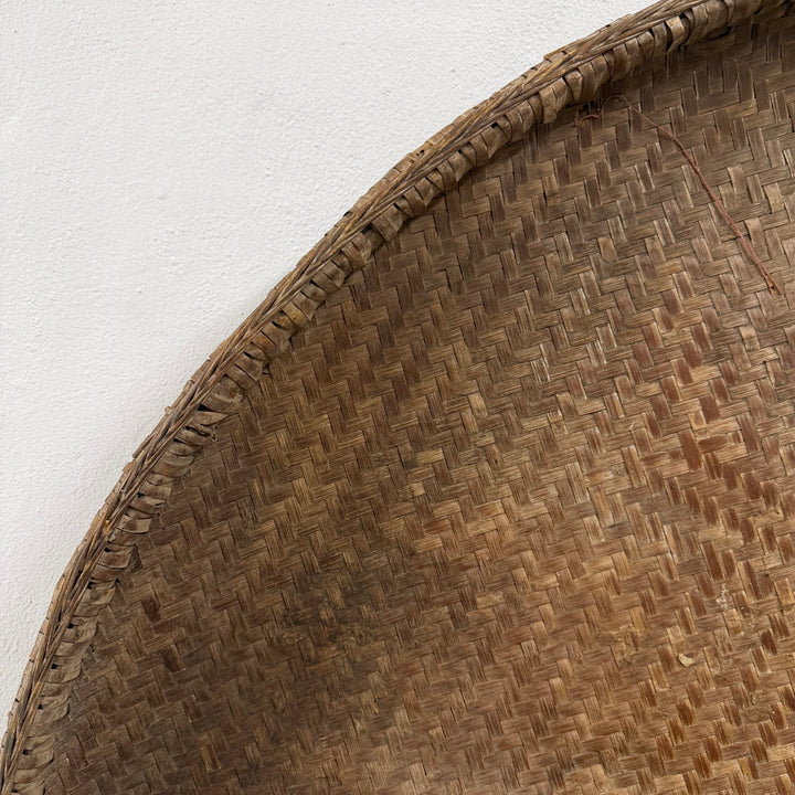 Water Tiger Decor Antique Large Rice Winnowing Basket