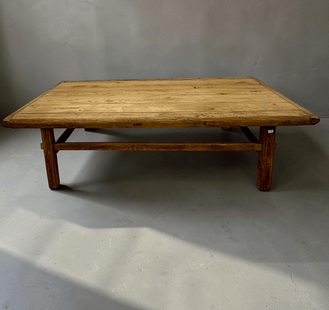 Water Tiger Furniture Rectangle Chinese Elm Coffee Table | 140x60x47cm