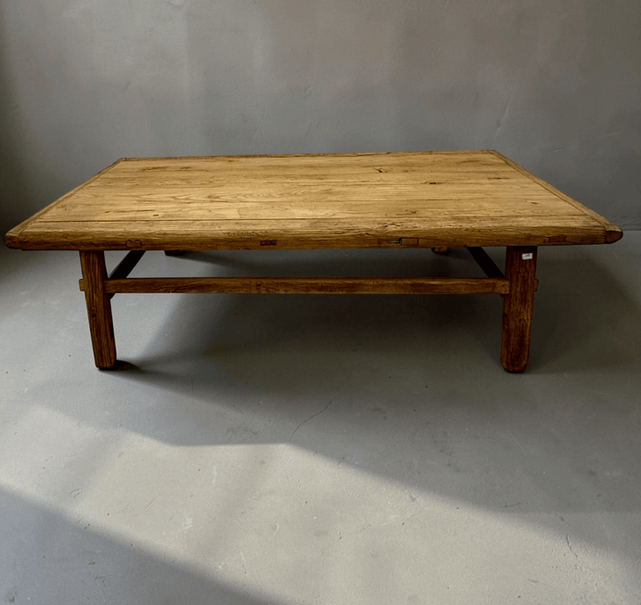 Water Tiger Furniture Rectangle Chinese Elm Coffee Table | 140x60x47cm