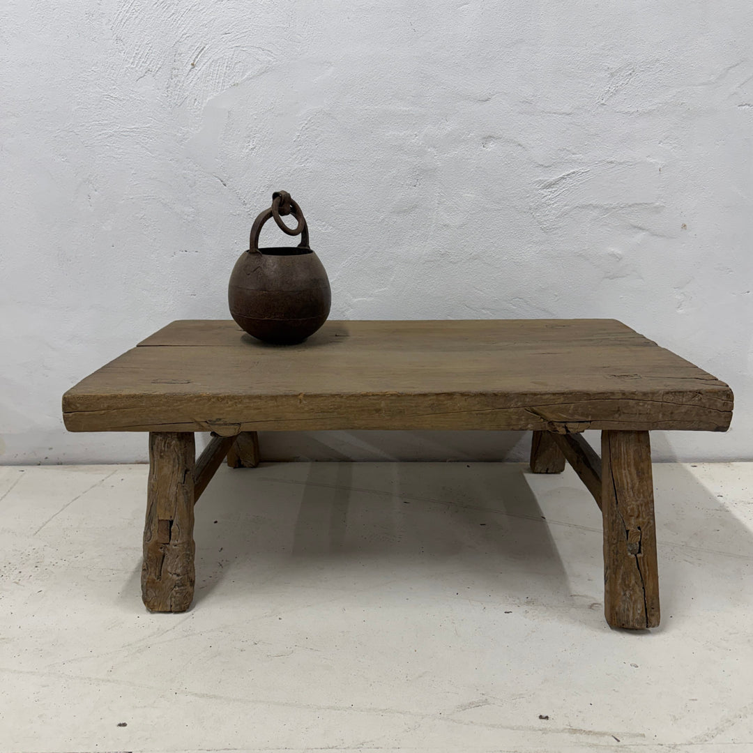Water Tiger Furniture Rectangle Chinese Elm Coffee Table | 85x50x30cm