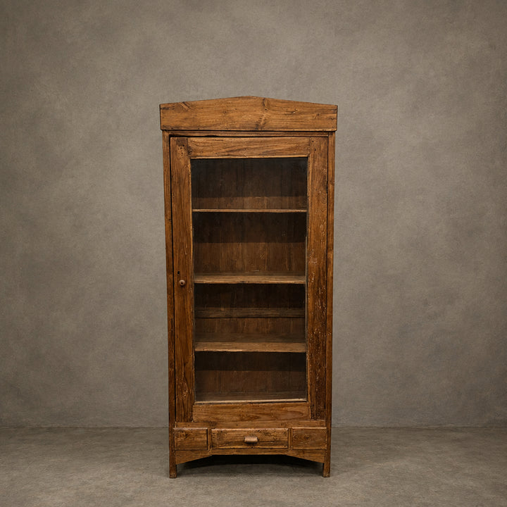 Water Tiger Furniture Glass and Teak Cabinet From Java