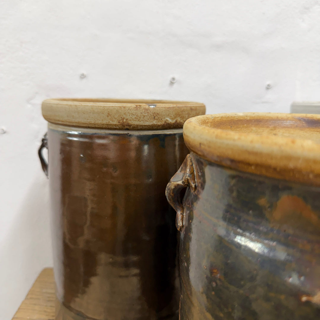 Water Tiger Decor Antique Chinese Black Fermenting Jars