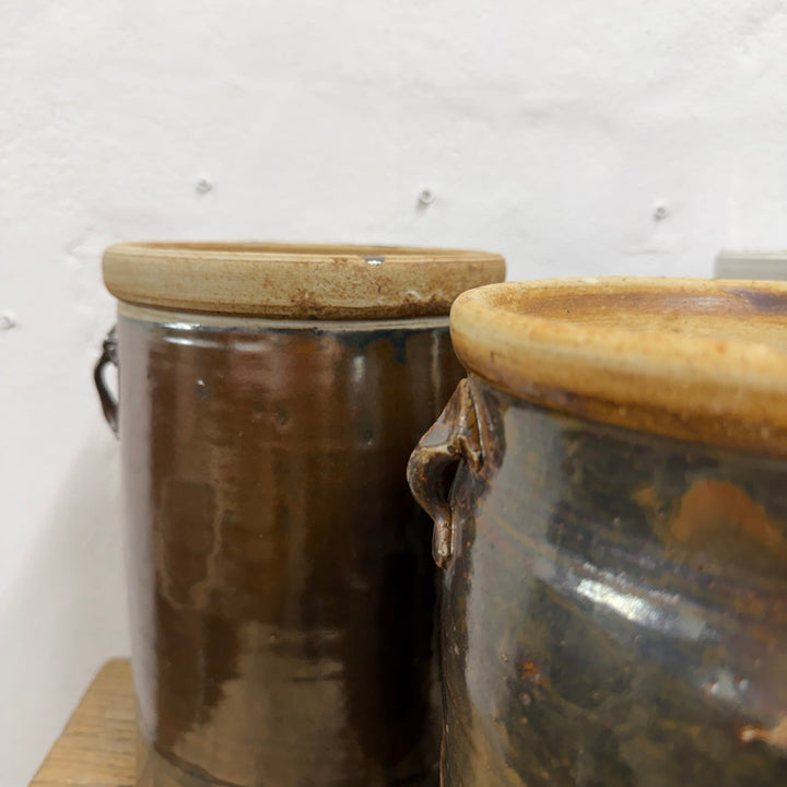 Water Tiger Decor Antique Chinese Black Fermenting Jars