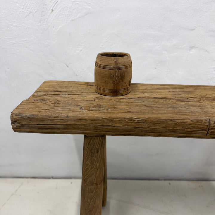 Water Tiger Furniture Chinese Elm Short Bench | 105x27x54cm