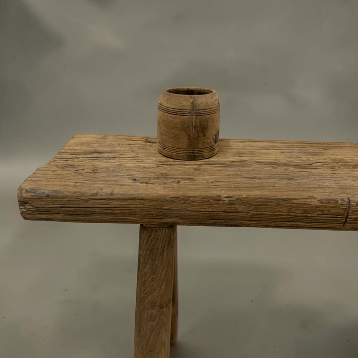 Water Tiger Furniture Chinese Elm Short Bench | 105x27x54cm