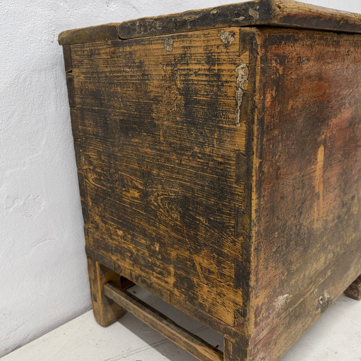 Water Tiger Furniture Antique Mongolian Lidded Trunk
