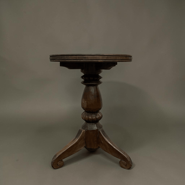 Water Tiger Furniture Cafe Style Organic HandCarved Side Table