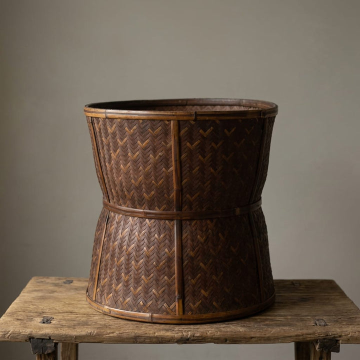 Water Tiger Decor Tall Oversized Tea Basket
