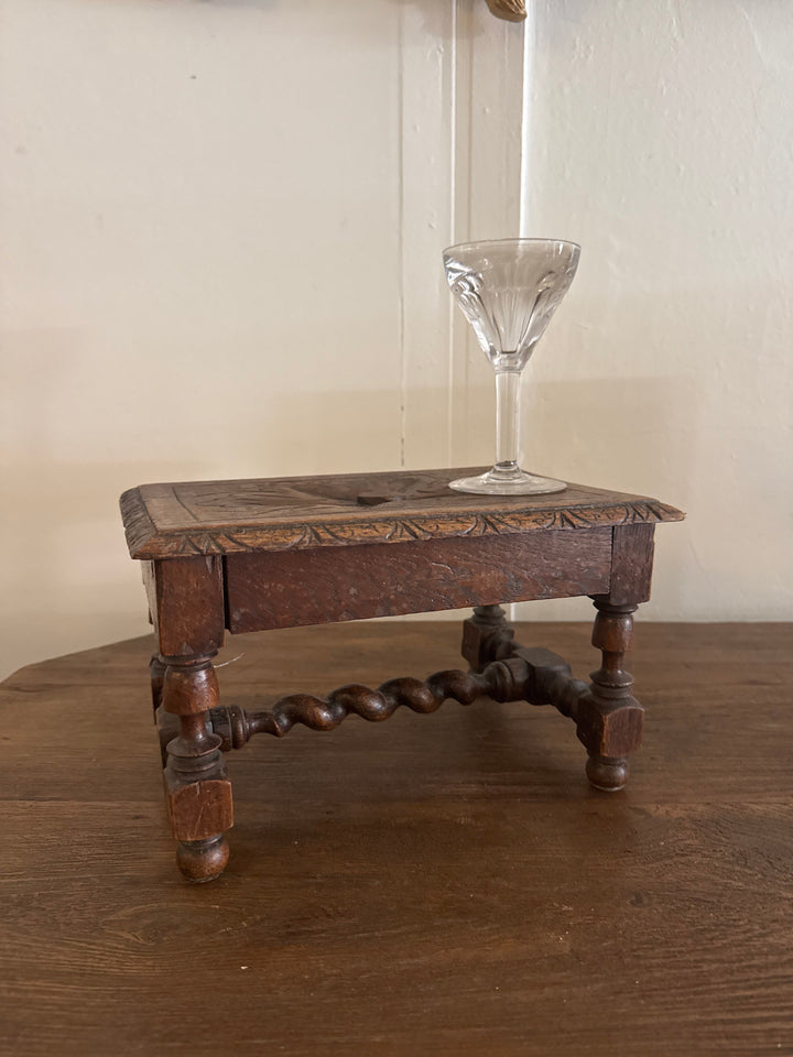 Water Tiger Furniture French Louis XIII Style Oak Footstool