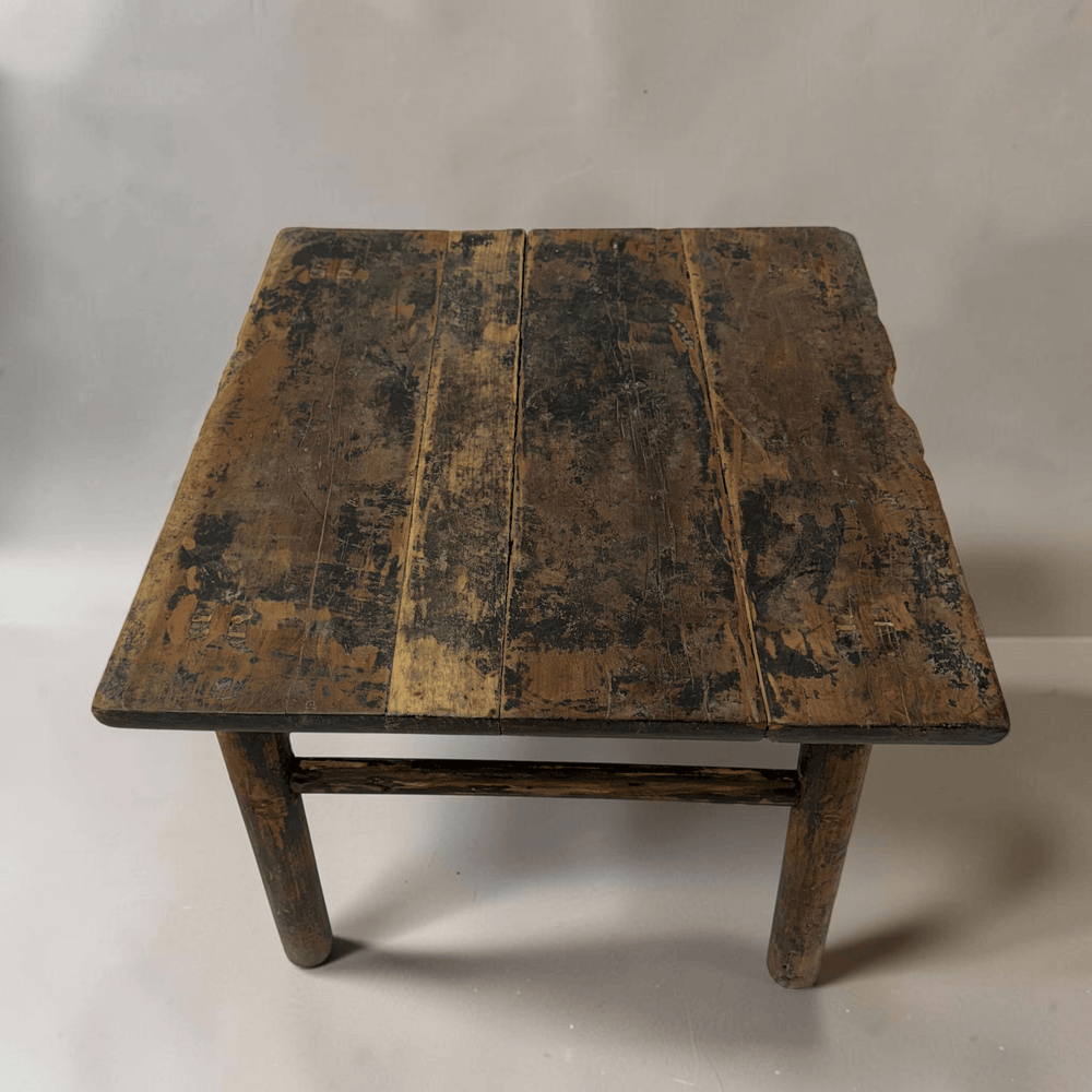 Water Tiger Furniture Simple Chinese Square Elm Side Tables | 58x58x50cm