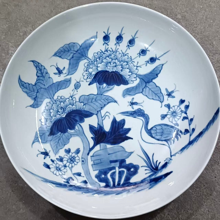 Water Tiger china Serving Bowls . Qing Kangxi Inspired Blue and White Porcelain Bowls - Multiple Patterns