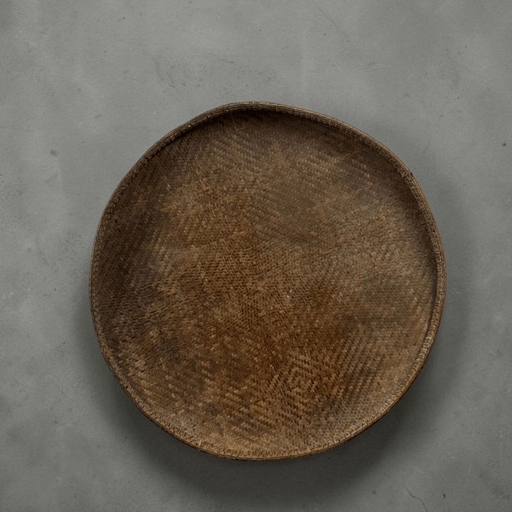 Water Tiger Decor Antique Large Rice Winnowing Basket