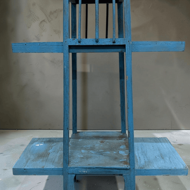 Water Tiger Furniture Vintage Blue Plant Stands
