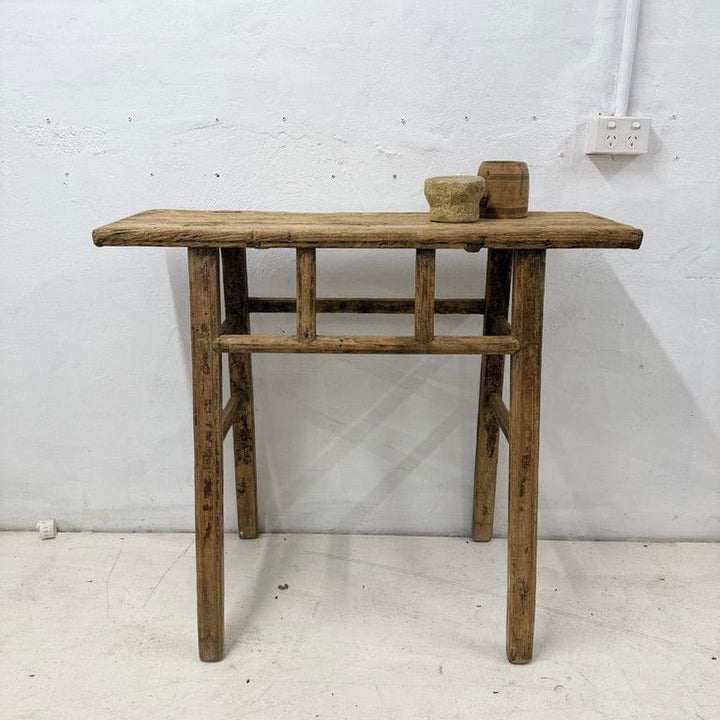 Water Tiger Furniture Natural Antique Elm Console | 96x33x85h cm