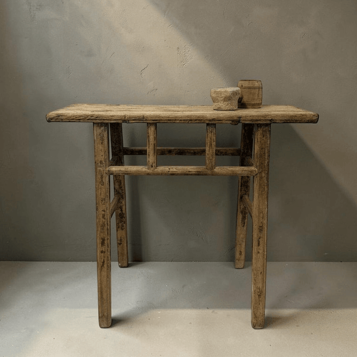 Water Tiger Furniture Natural Antique Elm Console | 96x33x85h cm