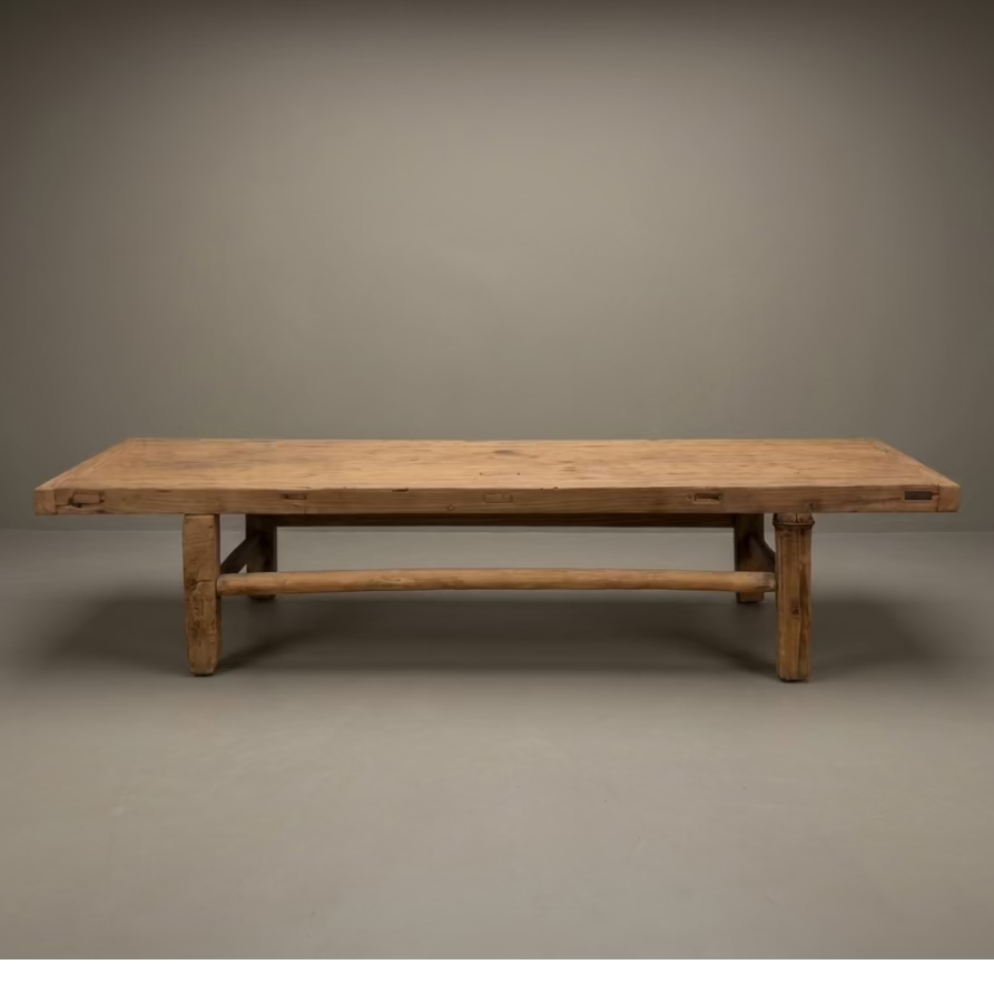 Water Tiger Furniture Antique Long Narrow Elm Bench |185x34x53cm