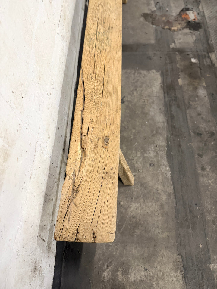 Water Tiger Furniture Antique Long SKinny Elm Bench | 241X20X58CM