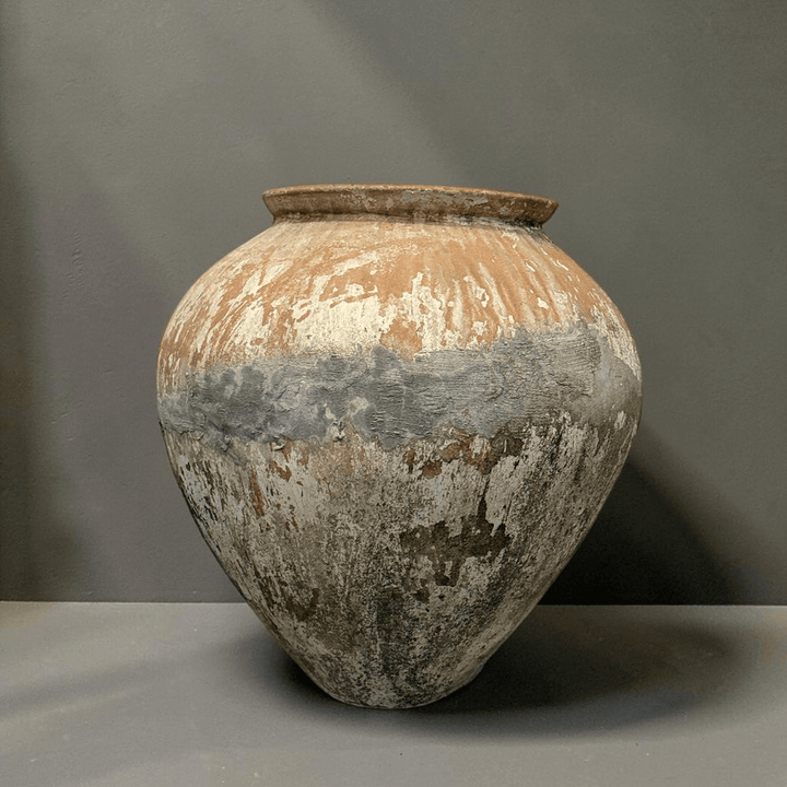 Water Tiger pot Aged Terracotta Vintage Water Pot from Borneo
