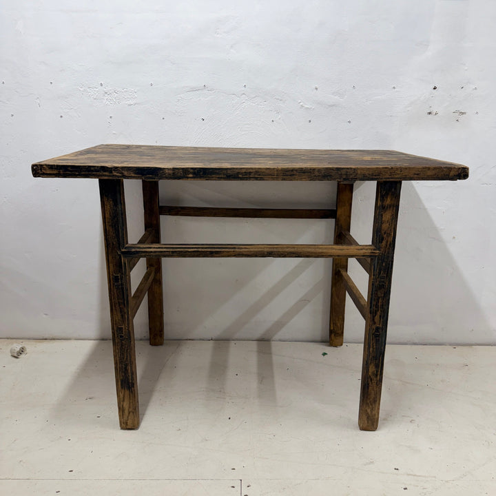 Water Tiger Furniture Blackened Antique Short Wine Table