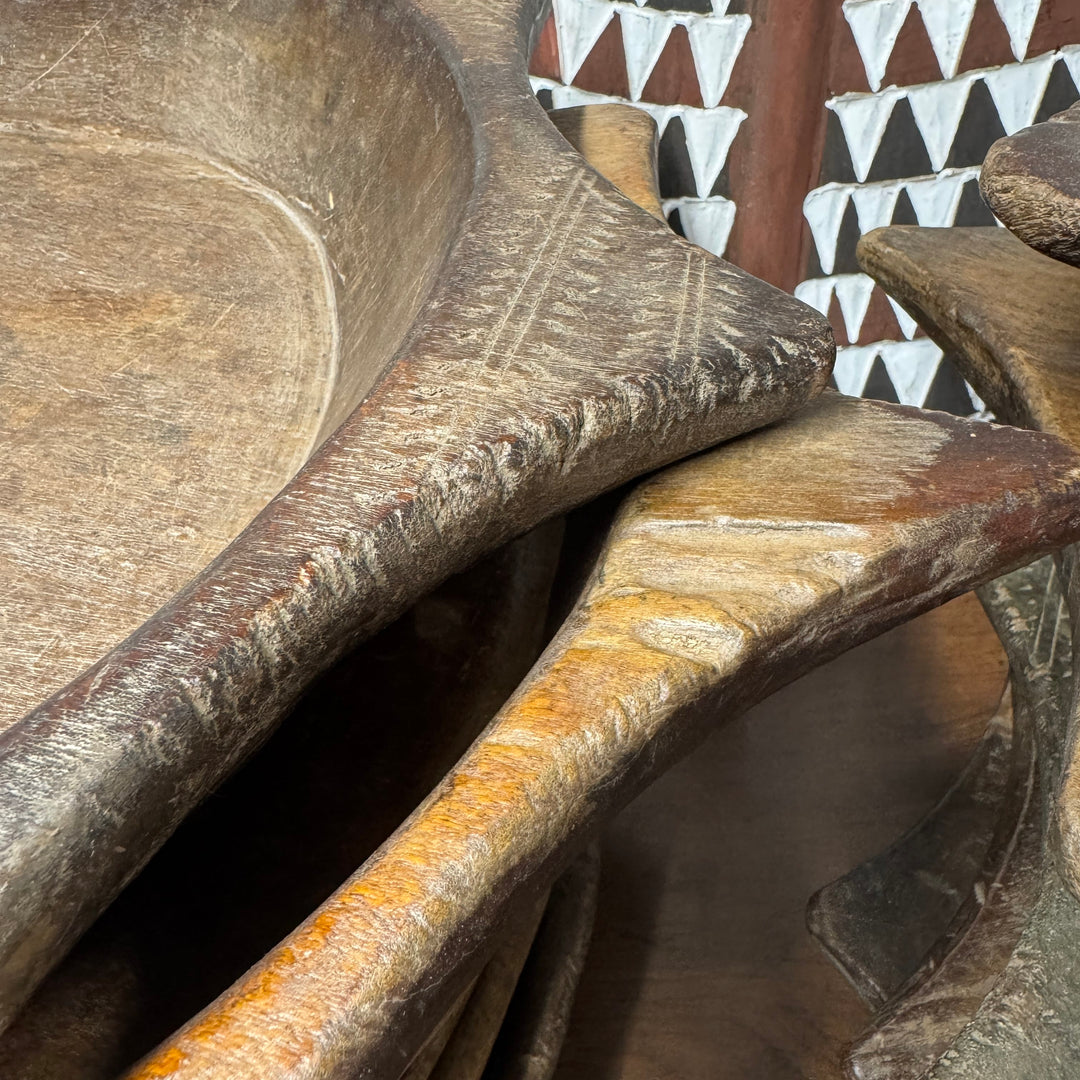 Water Tiger india Vintage Parat Wooden Bowls