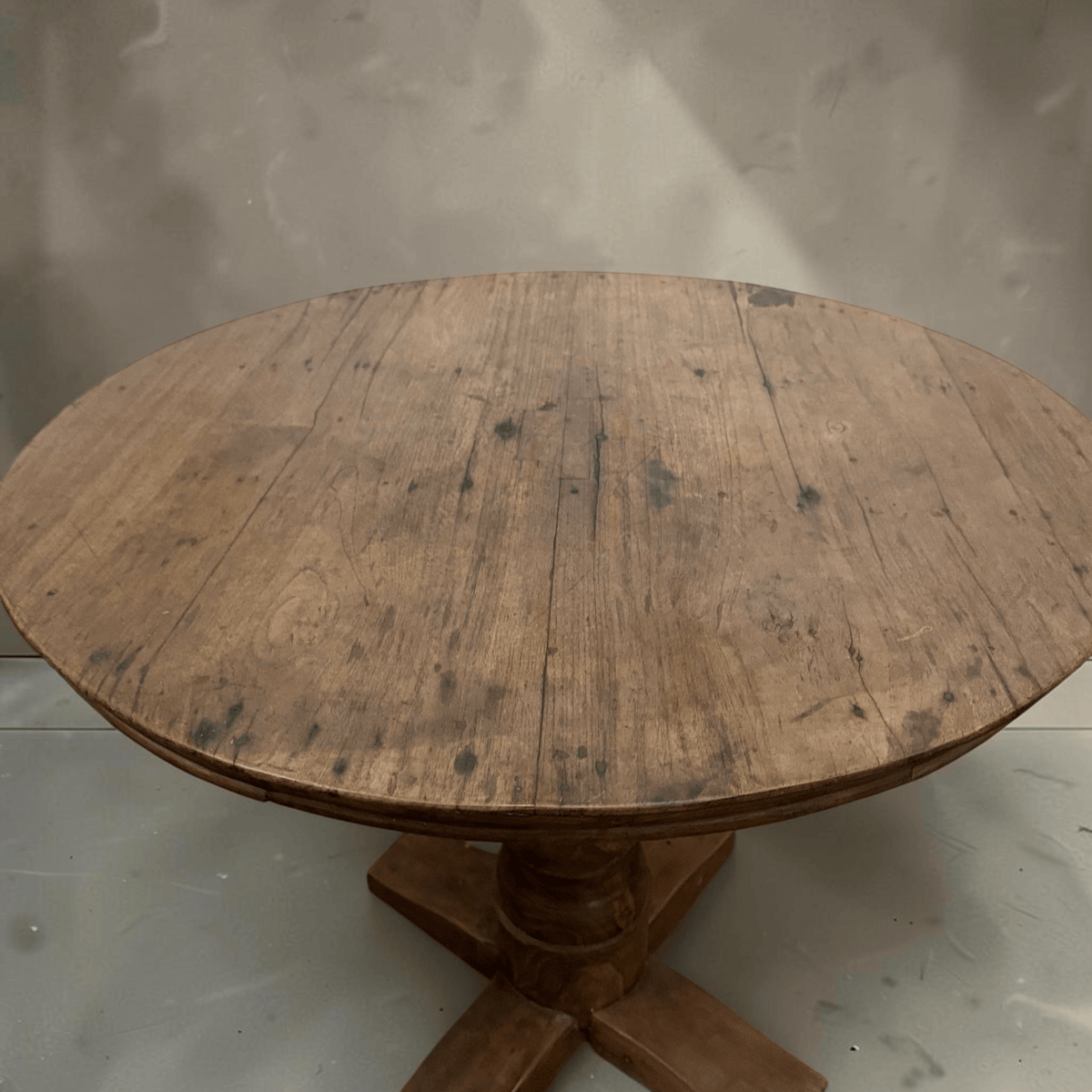 Water Tiger Furniture Indonesian Vintage Round Teak Table