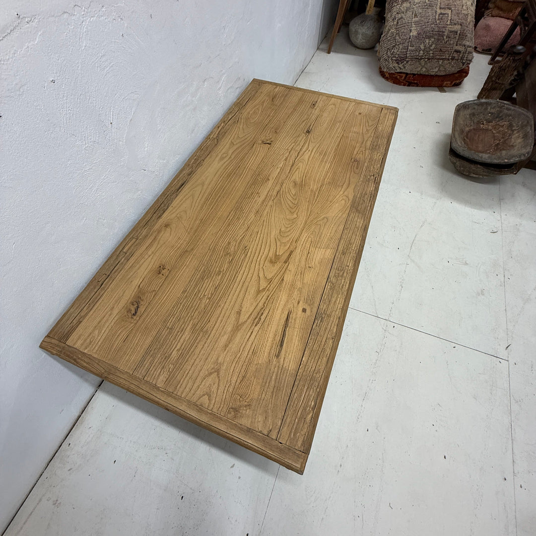 Water Tiger Furniture Rectangle Chinese Elm Coffee Table | 140x60x47cm