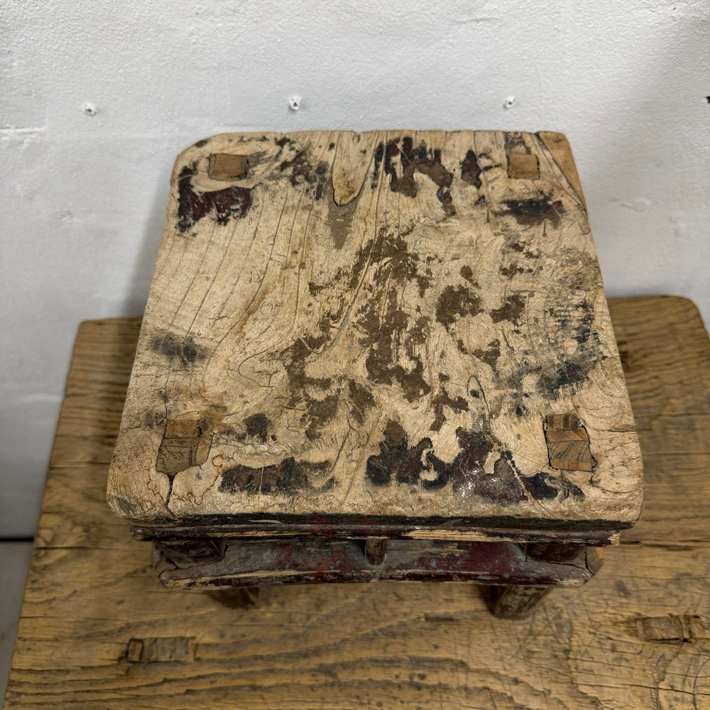 Water Tiger Furniture Ancient Chinese Elm Square Stool