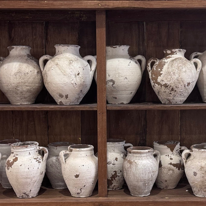 Water Tiger pots Small Vintage White Turkish Pots