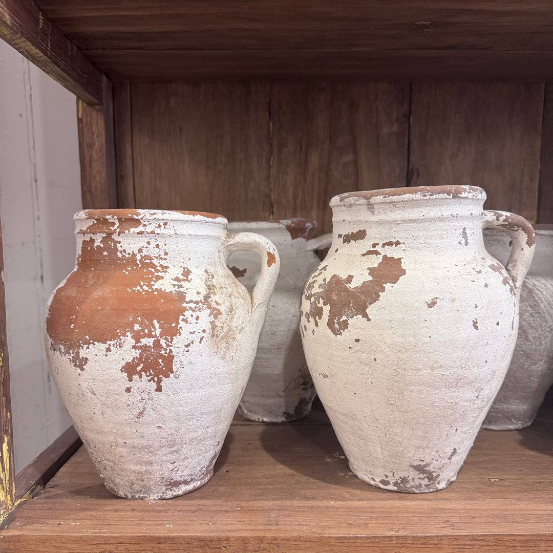 Water Tiger pots Small Vintage White Turkish Pots