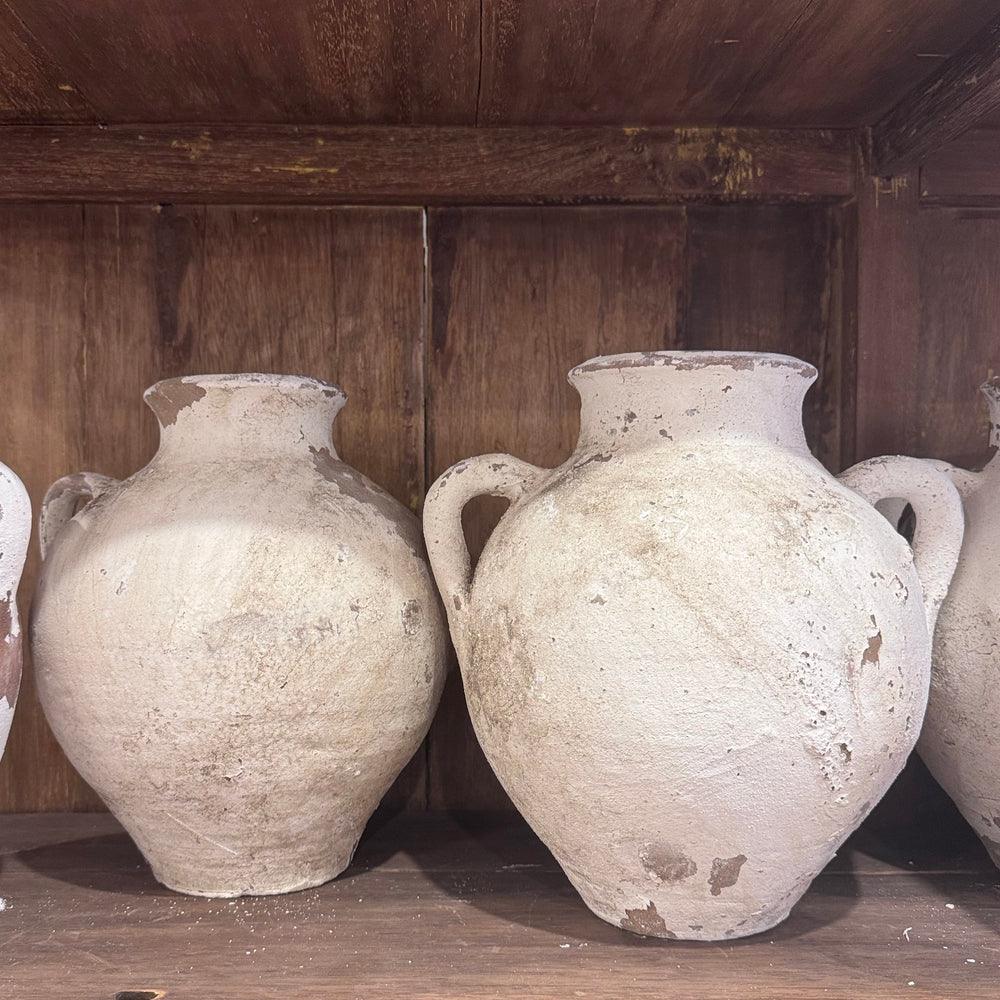Water Tiger pots Small Vintage White Turkish Pots
