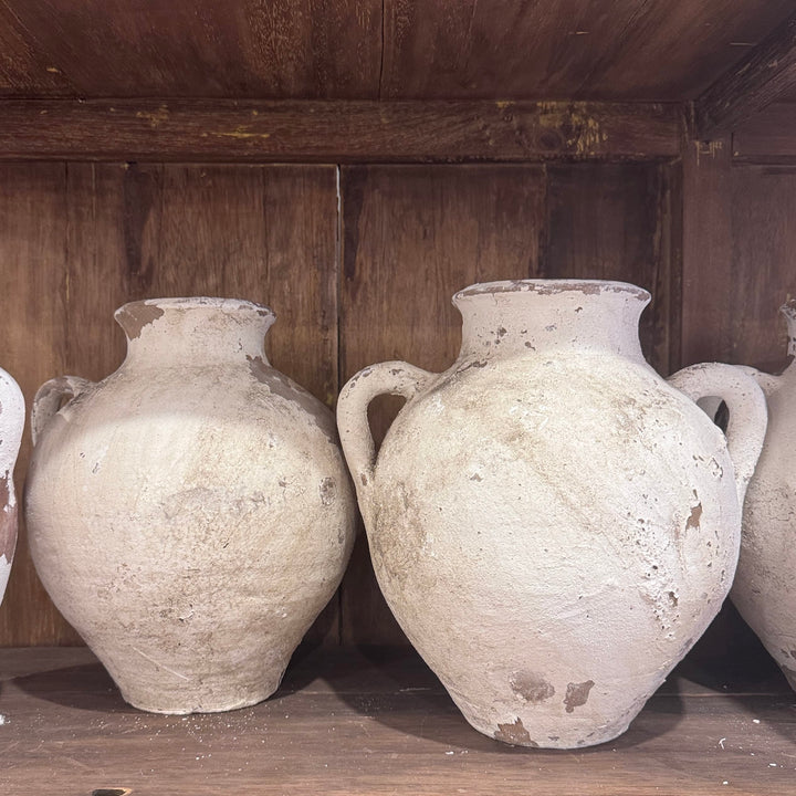 Water Tiger pots Small Vintage White Turkish Pots