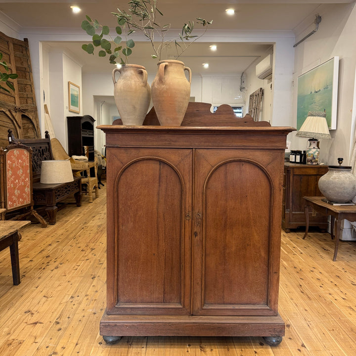 Water Tiger Anglo-Indian Style Teak Linen Press c.1900
