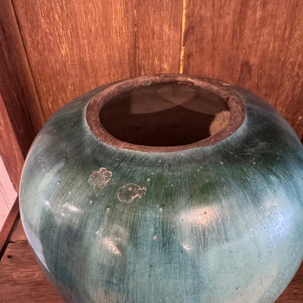 Water Tiger pots Antique Green Ceramic Gingers Jar